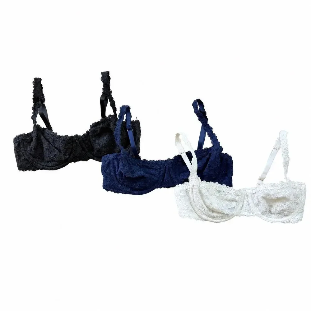 Aerie Show Off Vintage Lace Unlined Balconette Bra Lot of 3 Women’s 32C